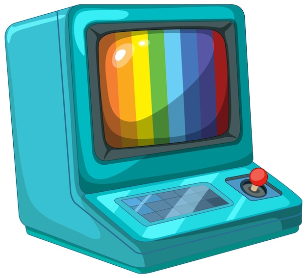 Vector retro television set illustration