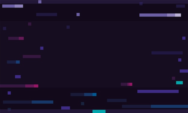 Retro template background with pixels like a vintage pixel video game screen