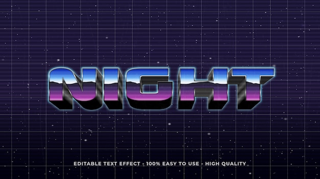 Retro text effect concept