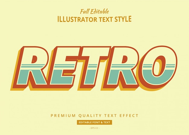 Retro Text Effect