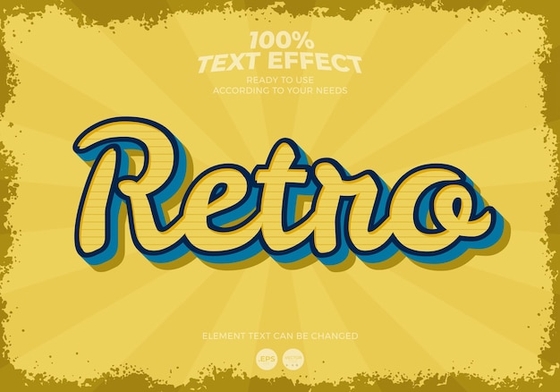 Retro Text Effect