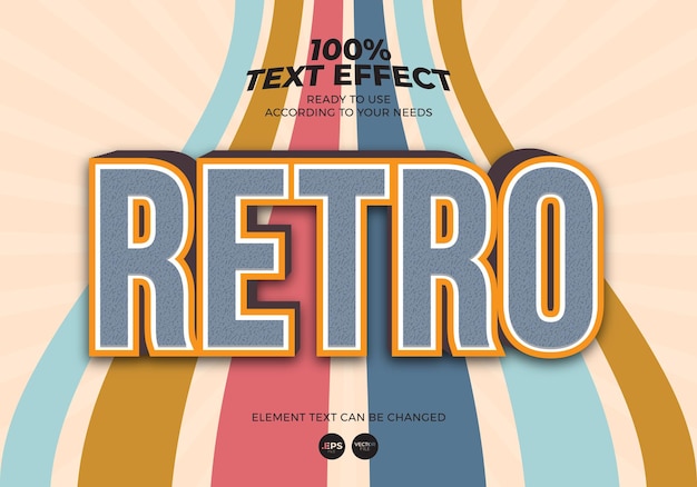 Retro Text Effect