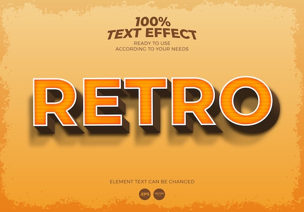 Retro Text Effect