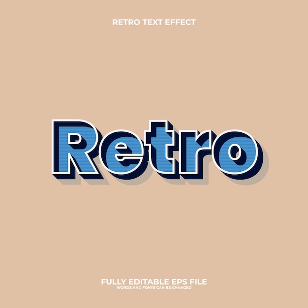 Retro Text Effect