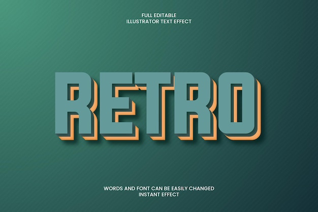 Retro Text Effect