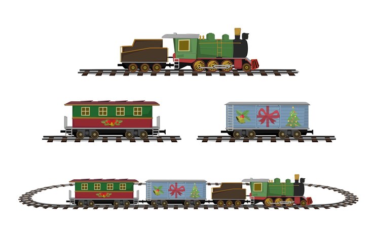 Vector retro train set