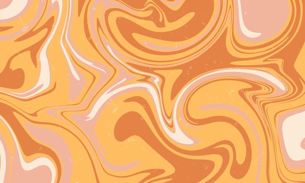 Retro trendy Wavy Groovy Naadloos patroonontwerp voor behangbanner achtergrond en achtergrond