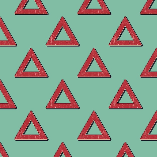 Vector retro triangles pattern, abstract geometric background in 80s, 90s style. geometrical simple illustration