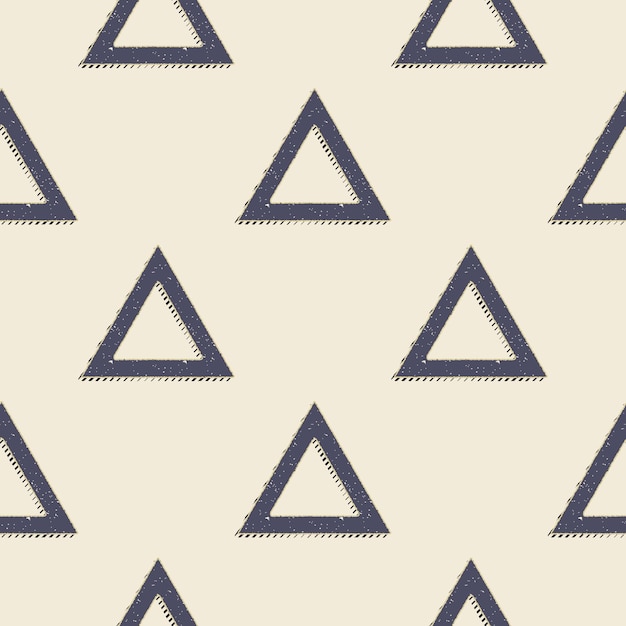 Retro triangles pattern, abstract geometric background in 80s, 90s style. Geometrical simple illustration