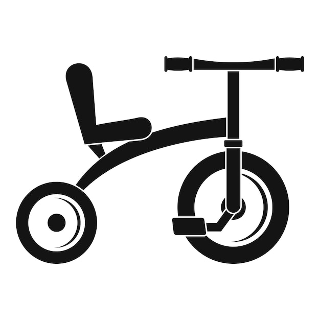 Retro tricycle icon Simple illustration of retro tricycle vector icon for web design isolated on white background