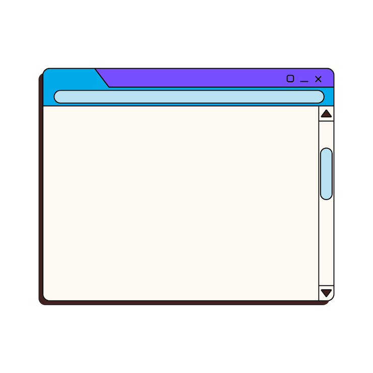 Vector retro ui