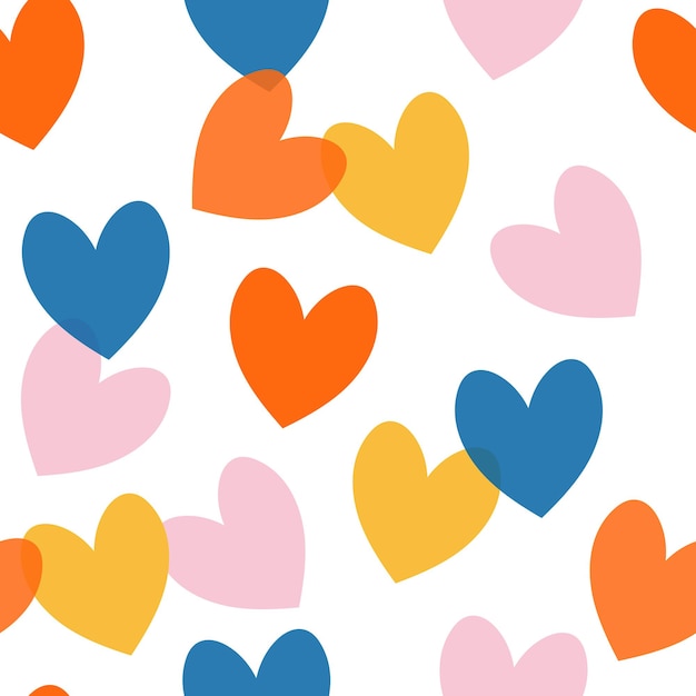 Retro valentines day pattern