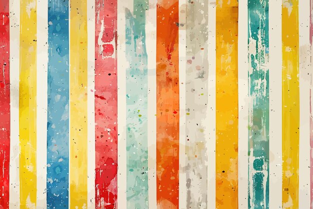 Vector retro vertical color striped background vector illustration design