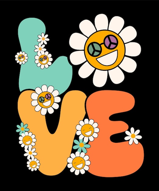 Vector retro vintage 60s70s design