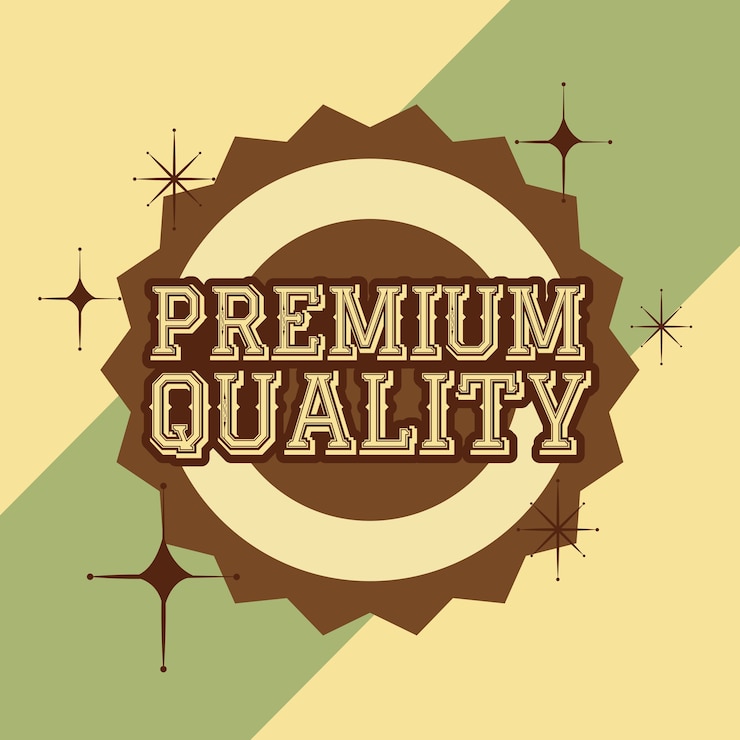 वेक्टर retro vintage badge premium quality vector illustration