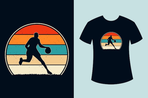 Retro vintage basketball tshirt designs