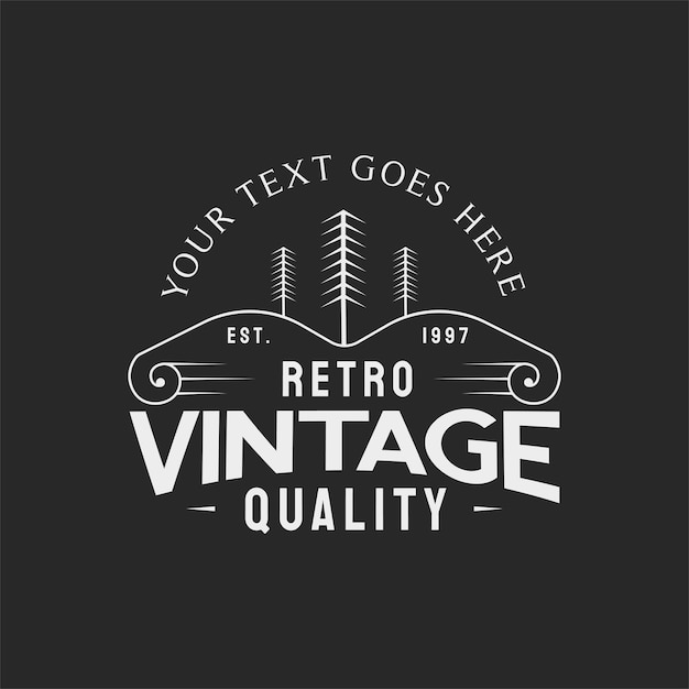 Retro vintage boom badge-logo