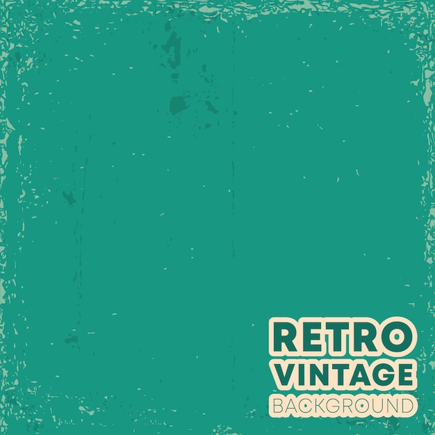 Vector retro vintage design background with grunge texture. vector illustration.