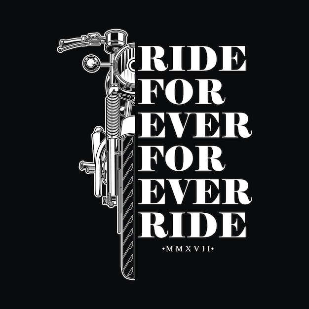 Retro vintage design  for biker