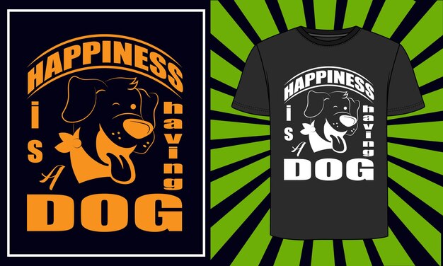 Retro vintage dog tshirt design dog typography t shirt design premium vector
