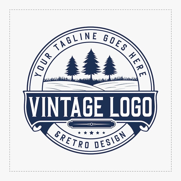 Retro vintage farm logo vintage logo company logo