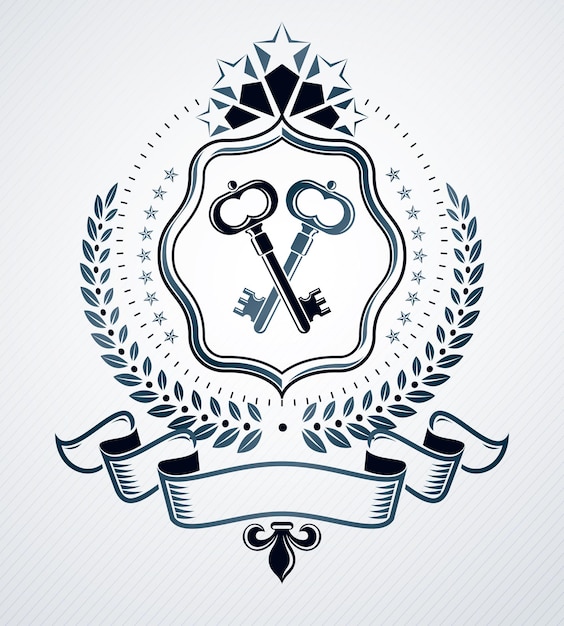 Retro vintage insignia. vector design element.