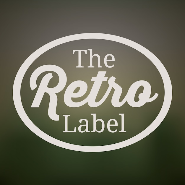 Retro and Vintage label design