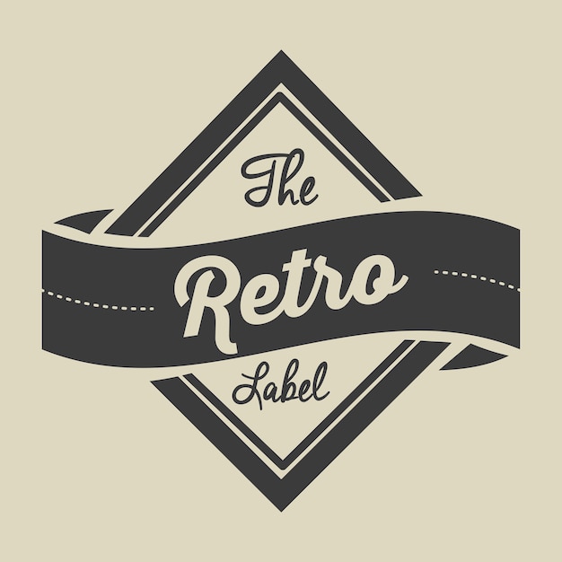 Retro and Vintage label design