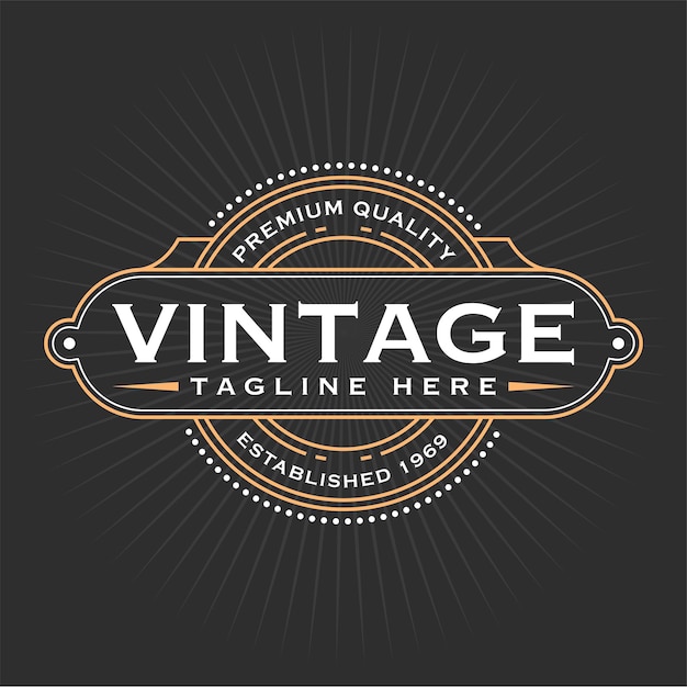 Retro vintage logo design