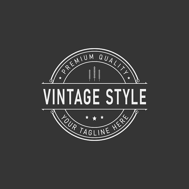 Retro vintage logo design