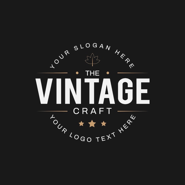 Retro vintage logo design