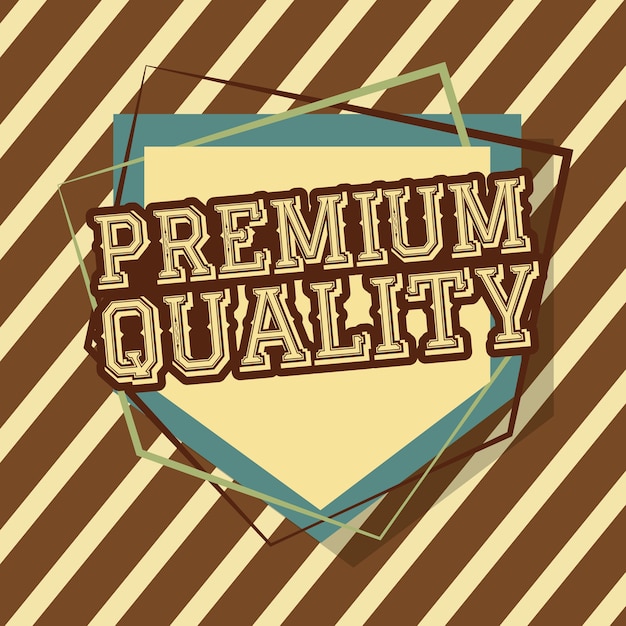 retro vintage premium kwaliteit badge strepen achtergrond