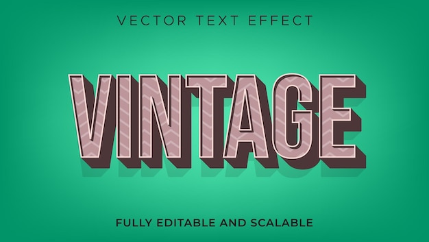 Vector retro vintage sticker teksteffect