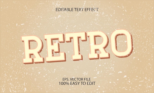 Retro vintage teksteffect