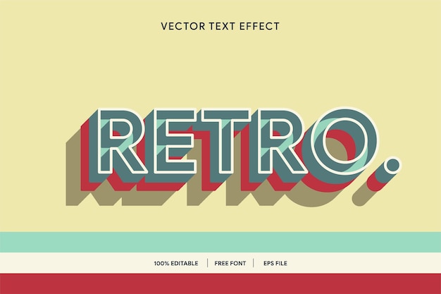 Retro vintage text effect