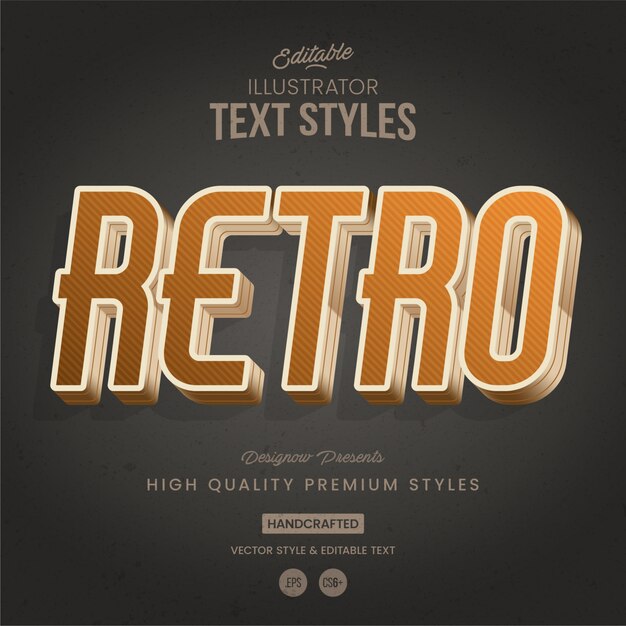 Retro & vintage text style