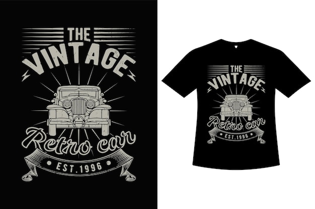 Retro vintage tshirt design template image design