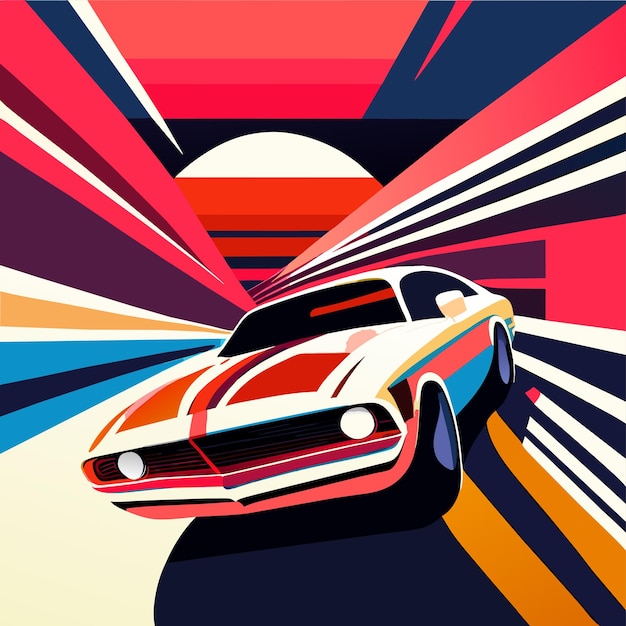 Retro vintage vector art t-shirt ontwerp illustratie