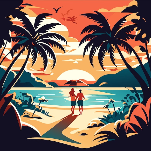 Retro vintage vector art tshirt design illustration