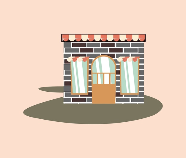 Vector retro winkel handel vintage ontwerp