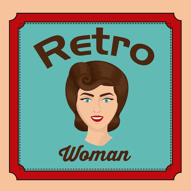 Retro Woman design