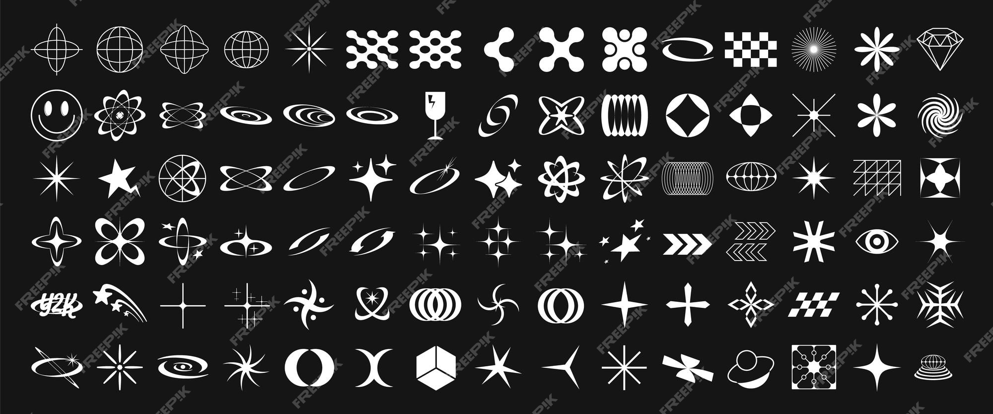 Cyber Y2k Vector Art, Icons, and Graphics for Free Download