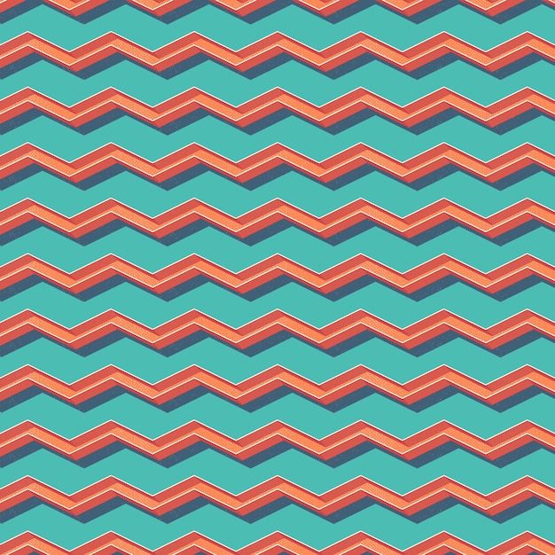 Retro zigzag pattern, abstract geometric background in 80s, 90s style. geometrical simple illustration