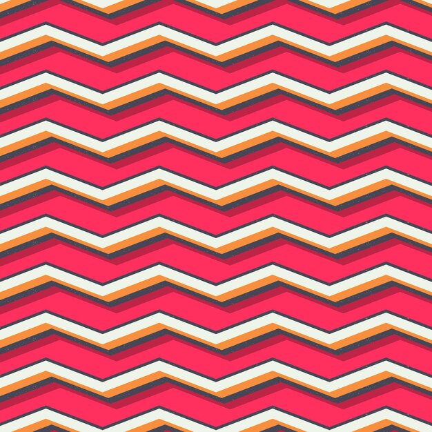 Retro zigzag pattern, abstract geometric background in 80s, 90s style. Geometrical simple illustration