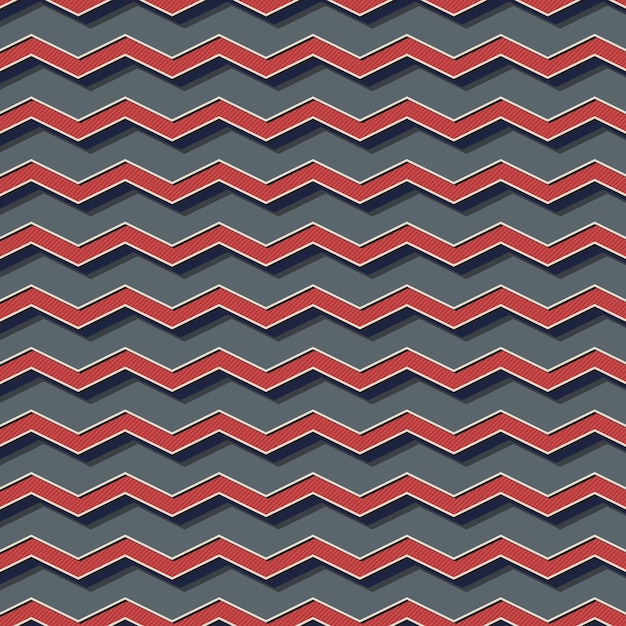 Vector retro zigzag pattern, abstract geometric background in 80s, 90s style. geometrical simple illustration