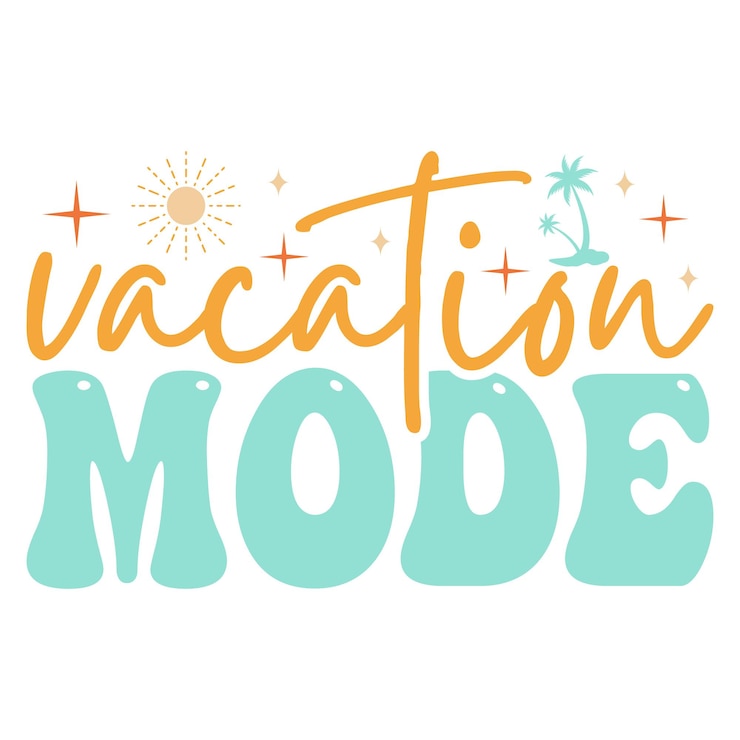 Vector retro zomer svg ontwerpbestand
