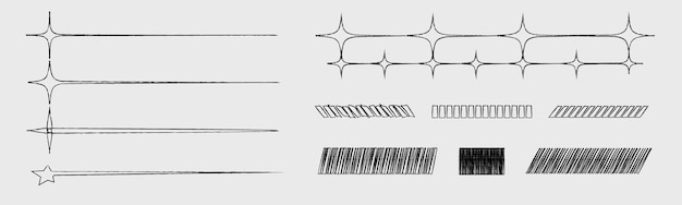 Vettore collezione di elementi di design della geometria y2k retrofuturistica raccolta di simboli geometrici grafici astratti forme bauhaus astratte