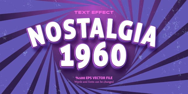 Retrostyle and aesthetic editable font style nostalgia