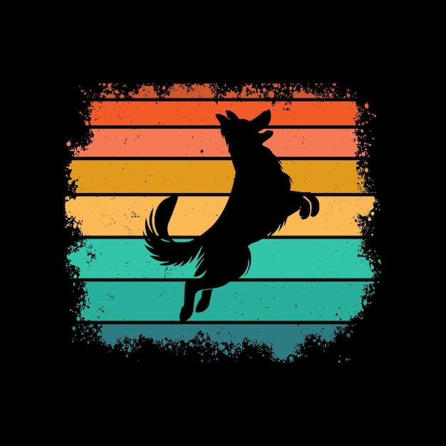 retrostyle german shepherd lover german shepherd retro tshirt design vector