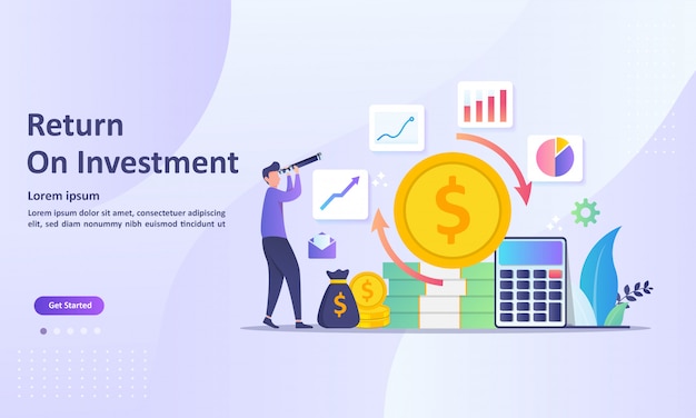 Vector return on investment concept